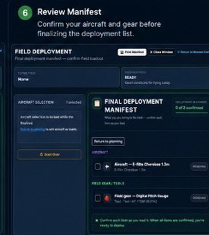 Review Manifest — HangarTrak screenshot